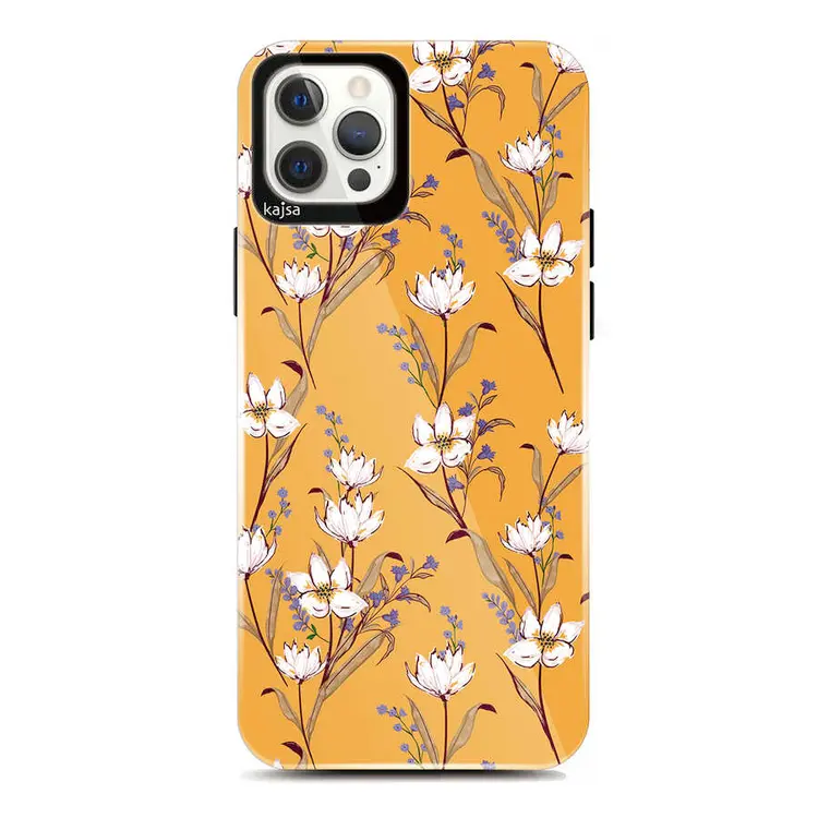 iPhone 12 Pro Çiçek Desenli Kılıf - Kajsa Botanic Kapak