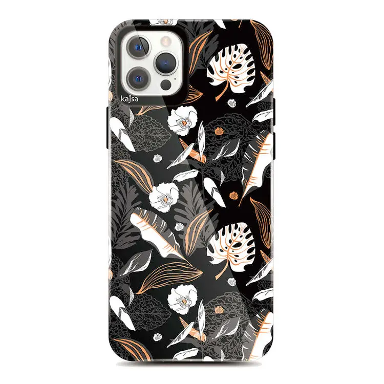 iPhone 12 Pro Max Çiçek Desenli Kılıf - Kajsa Botanic