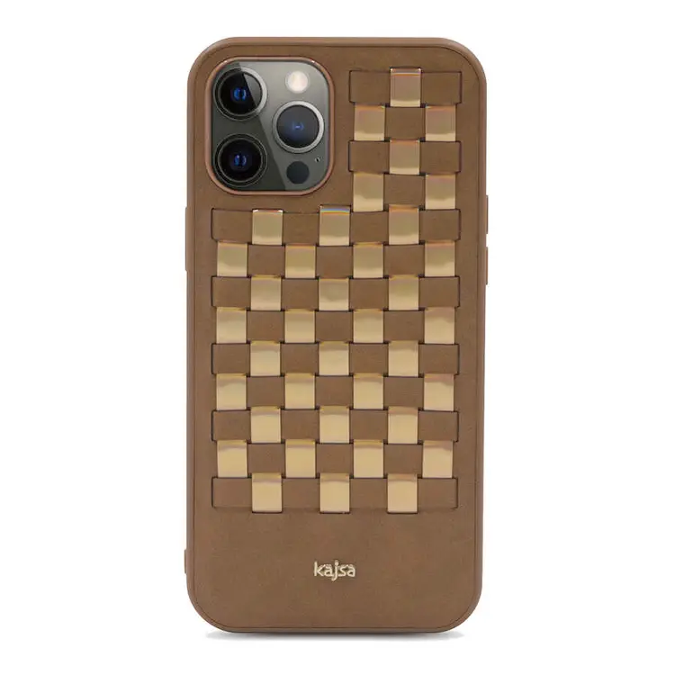 iPhone 12 Pro Max Kılıf Kajsa Preppie Spotlight Woven Kapak