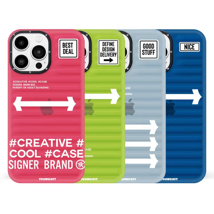 iPhone 12 Pro Max Kılıf, Tırtıklı Yüzeyli - YoungKit Luggage FireFly