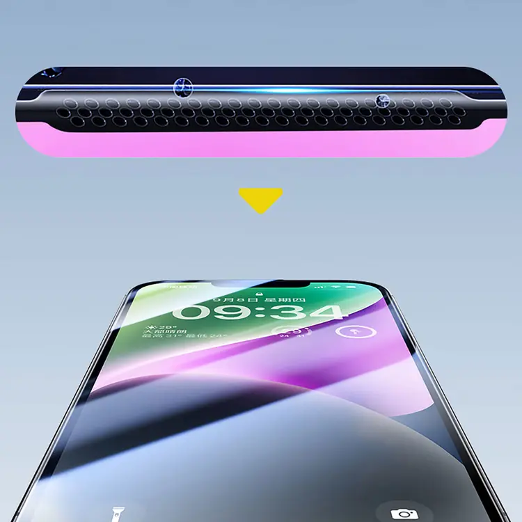iPhone 13 Mavi Işık Teknolojili Parlama Önleyici Cam Ekran Koruyucu - Wiwu CZ-003