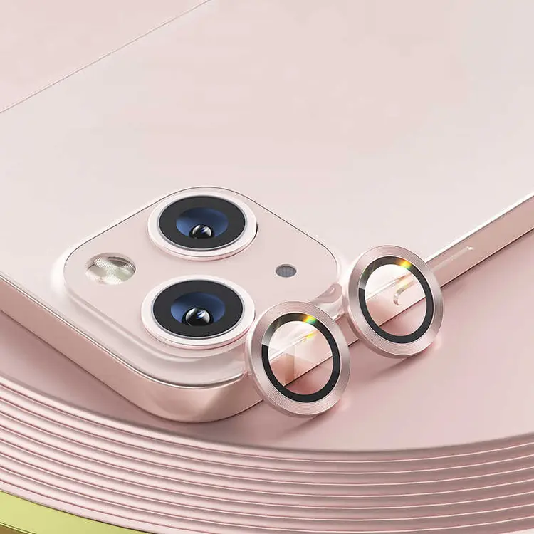 iPhone 13 Kamera Lens Koruyucu, Renkli Metal Tasarım - Benks New KR