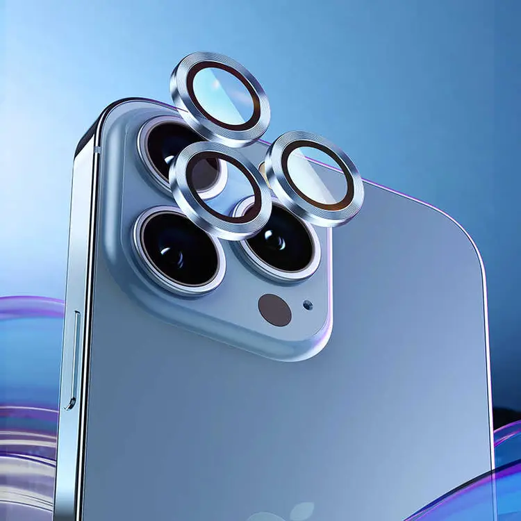 iPhone 13 Kamera Lens Koruyucu, Renkli Metal Tasarım - Benks New KR