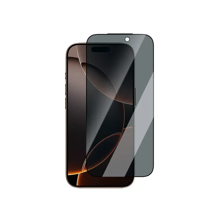 Apple iPhone 13 CaseWorld Applicator Serisi 2.5D Eyesafe Mavi Işık Teknolojili 0.33mm Privacy Temperli Cam Ekran Koruyucu + Uygulama Aparatı
