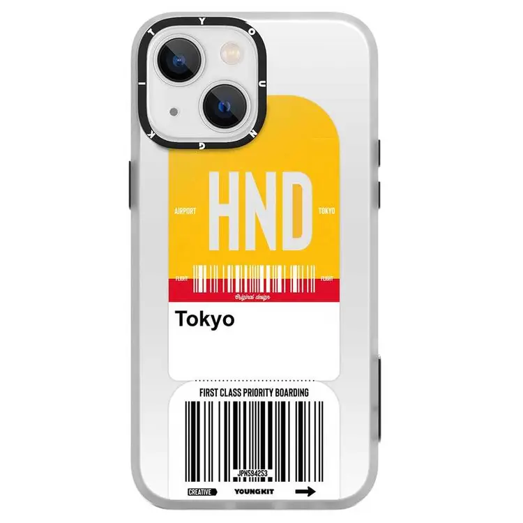 iPhone 13 Kılıf, Desenli ve Darbe Emici Kapak - YoungKit Any Time Trip