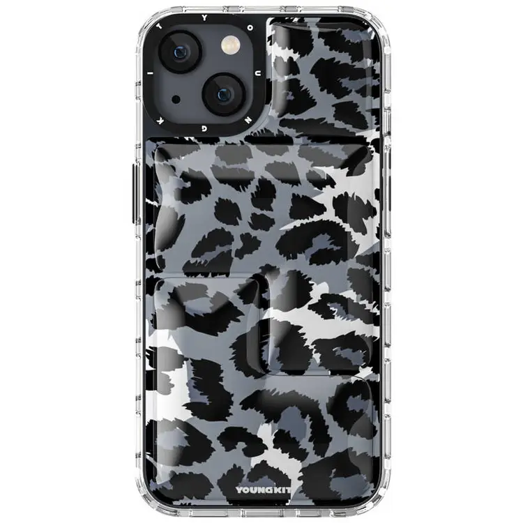 iPhone 13 Çok Katmanlı Koruma Kılıf - YoungKit Leopard Article