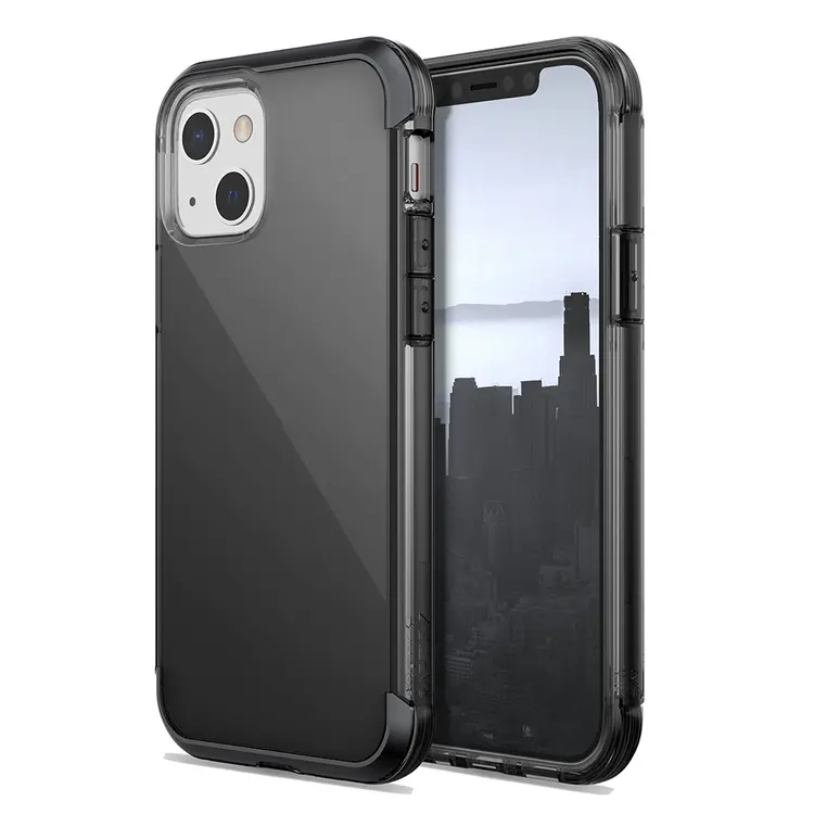iPhone 13 Şeffaf Kılıf, Airbag Tasarımlı Metal Köşelikli - Raptic Air