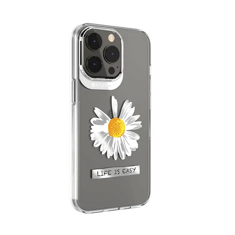 iPhone 13 Pro Çift IMD Baskılı Lisanslı Kılıf - Switcheasy Artist Daisy
