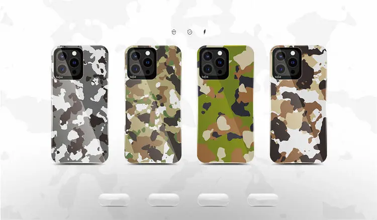 iPhone 13 Pro Kamuflaj Desenli Kılıf - Kajsa Camo Kapak