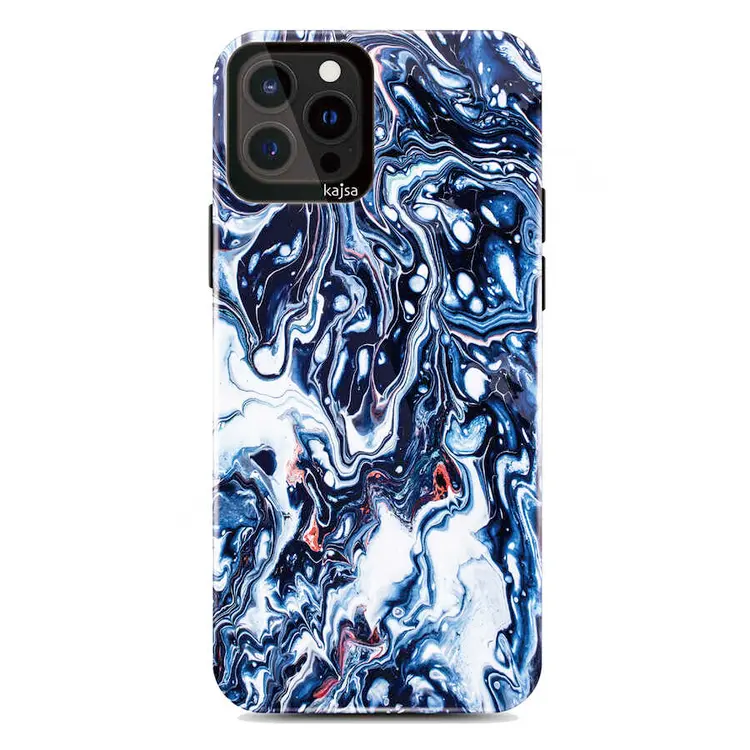 iPhone 13 Pro Kılıf, Ebru Tasarımlı İnce Yapı - Kajsa Lava