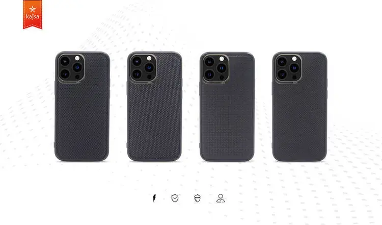 iPhone 13 Pro Kılıf Kajsa Preppie Serisi Dark Kapak
