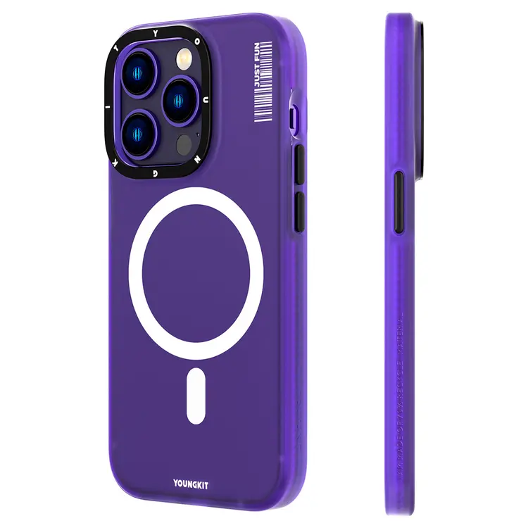 iPhone 13 Pro MagSafe Uyumlu Şeffaf Kılıf - Youngkit Colored Sand