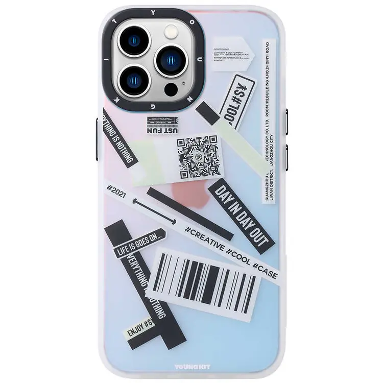 iPhone 13 Pro Kılıf, Desenli ve Darbe Emici Kapak - YoungKit Fashion Culture Time