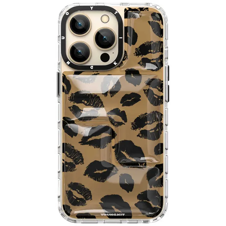 iPhone 13 Pro Çok Katmanlı Koruma Kılıf - YoungKit Leopard Article
