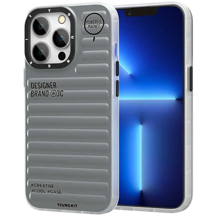 iPhone 13 Pro MagSafe Uyumlu Mat Kılıf - YoungKit Plain Coloured