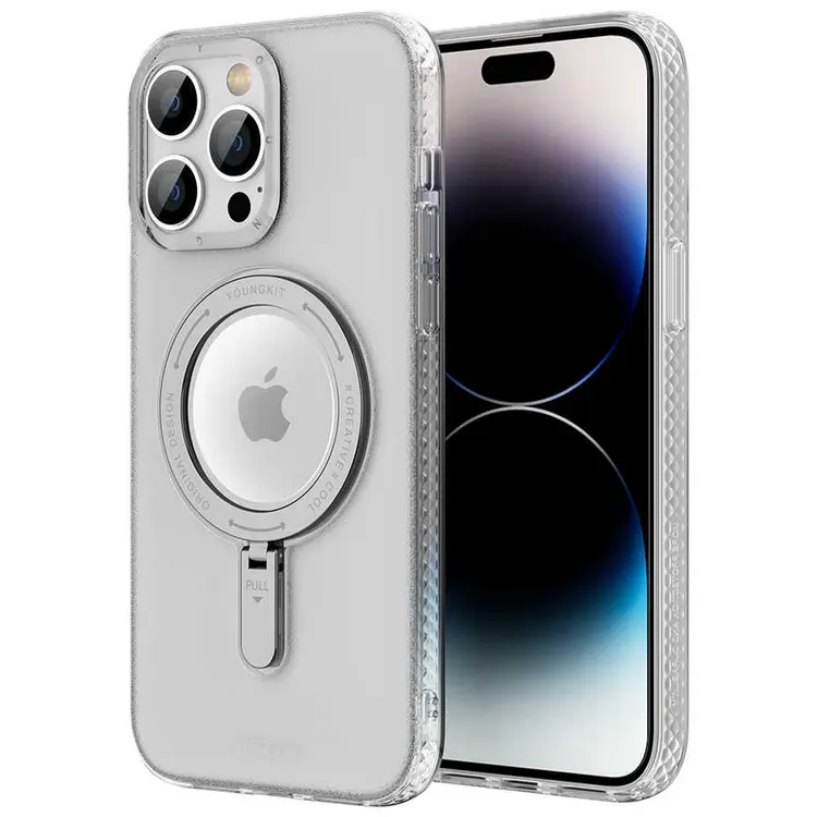iPhone 13 Pro Max MagSafe Uyumlu Şeffaf Kılıf - Youngkit Rock Serisi