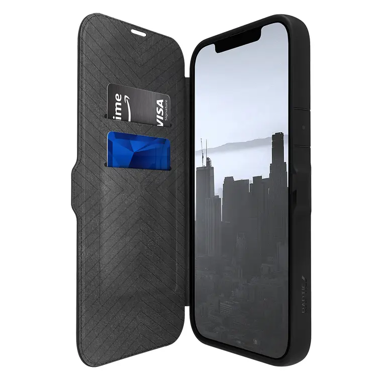 iPhone 13 Pro Max Kartlıklı Şeffaf Arka Yüzeyli Kılıf - Raptic Urban Folio