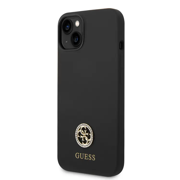 iPhone 14 Silikon Kılıf, Taşlı 4G Logolu - Guess