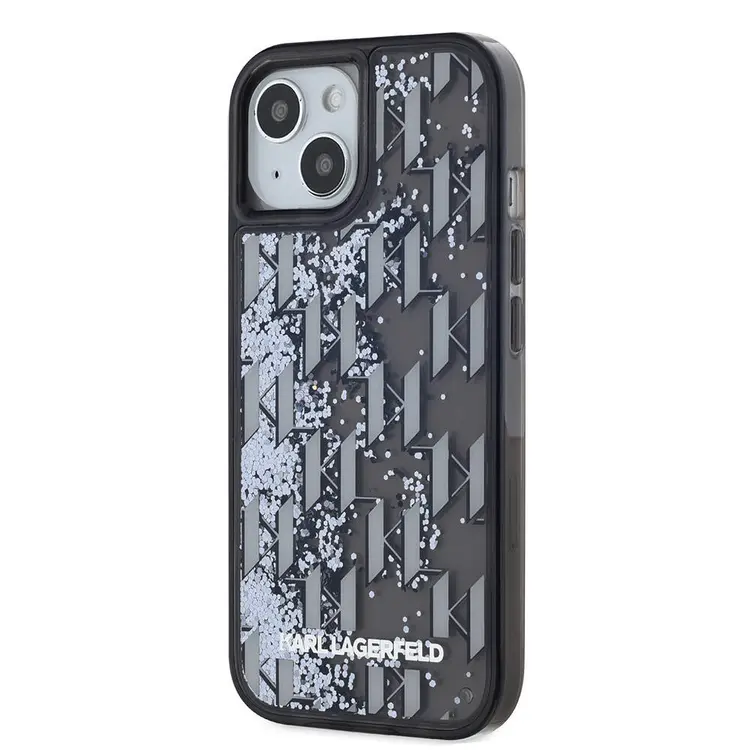 iPhone 14 Simli KL Yazılı Monogram Gradient Kılıf - Karl Lagerfeld