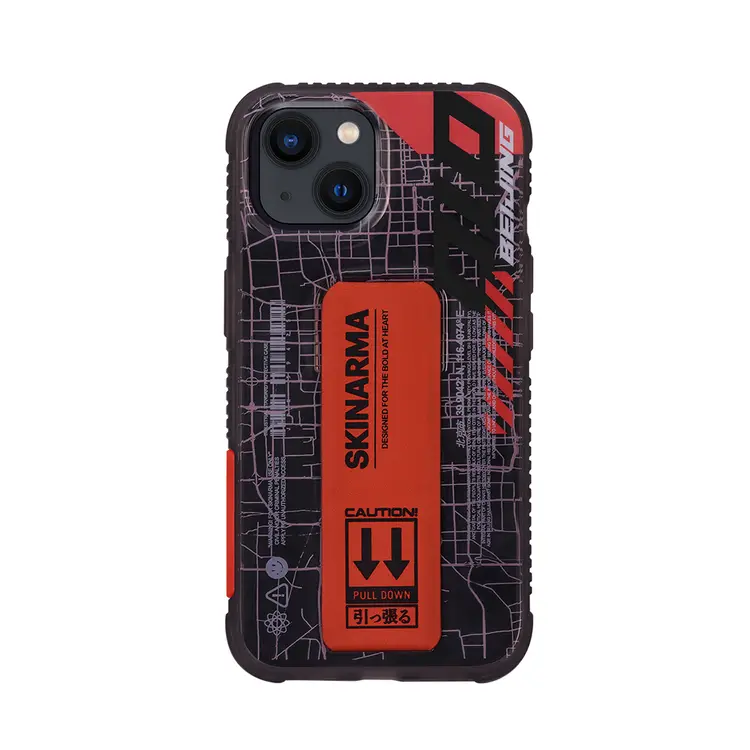 iPhone 14 Şeffaf Desenli Standlı Kılıf - Skinarma Ryoiki