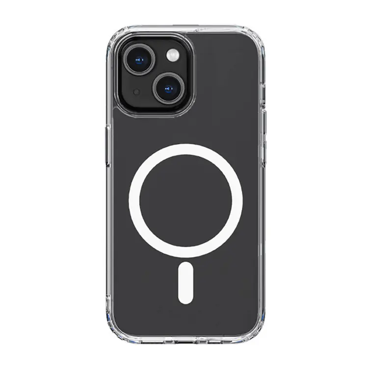iPhone 14 Plus MagSafe Uyumlu Şeffaf Kılıf - Recci Magnetik Suction