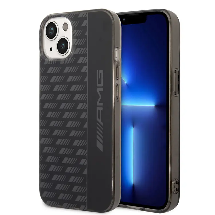 iPhone 14 Plus Buzlu PC Karbon Desenli Kılıf - AMG Frosted
