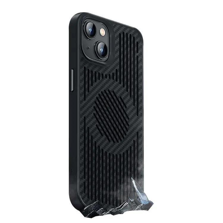 Apple iPhone 14 Plus Kılıf Benks Magnetic Cooling Kevlar Karbon Soğutucu Özellikli Telefon Kılıfı