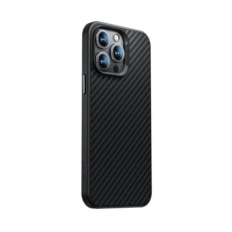 Apple iPhone 14 Plus Kılıf Karbon Fiber M-safe Şarj Özellikli Benks Hybrid ArmorPro 1500D Kevlar Kapak