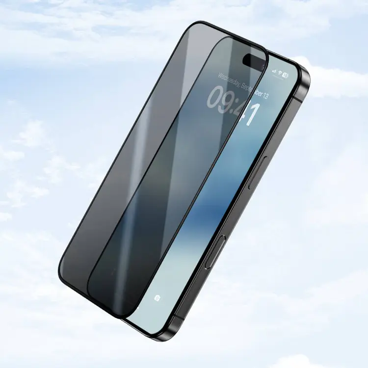 iPhone 14 Pro Gizlilik Ekran Koruyucu, Kolay Uygulama Aparatlı - Benks Ultra Shield
