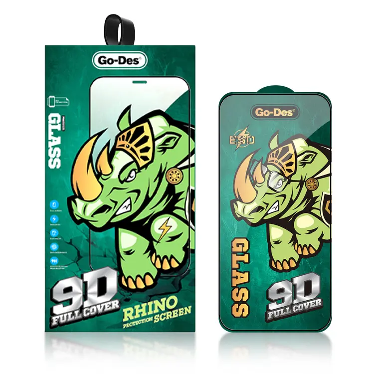 iPhone 14 Pro Full Cover 9D Temperli Cam Ekran Koruyucu - Go Des