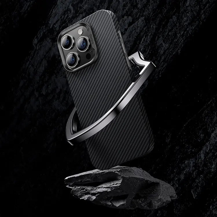 iPhone 14 Pro Karbon Fiber Kılıf - Benks 600D Essential Kevlar