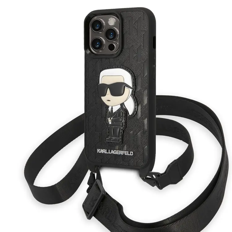 iPhone 14 Pro Boyun Askılı Karl Dizayn Kılıf - Karl Lagerfeld