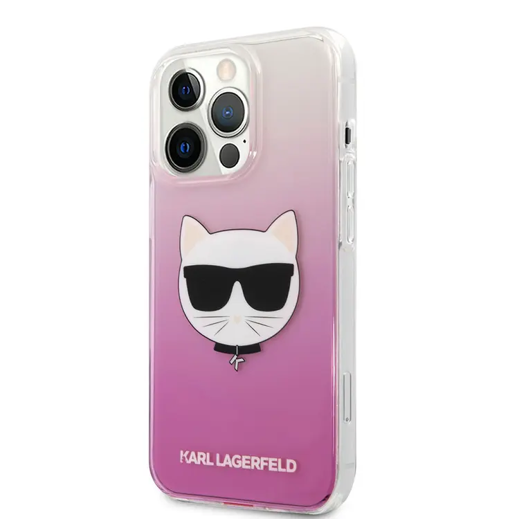 iPhone 14 Pro Sert TPU Kılıf, Choupette Dizayn - Karl Lagerfeld