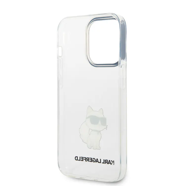 iPhone 14 Pro Şeffaf Kılıf, Choupette Dizaynlı - Karl Lagerfeld