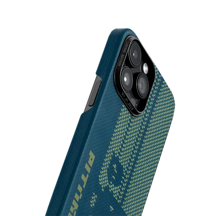 iPhone 14 Pro MagSafe Uyumlu Aramid Fiber Kılıf - Pitaka Pixel Game