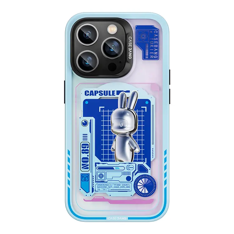 iPhone 14 Pro MagSafe Uyumlu Tavşan Desenli Kılıf - Benks Casebang Rabbit
