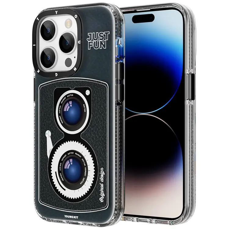 iPhone 14 Pro MagSafe Uyumlu Lens Figürlü Kılıf - YoungKit Art Film Serisi