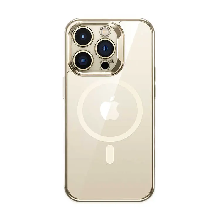 iPhone 14 Pro MagSafe Uyumlu Cam Arka Yüzeyli Kılıf - Benks Electroplated
