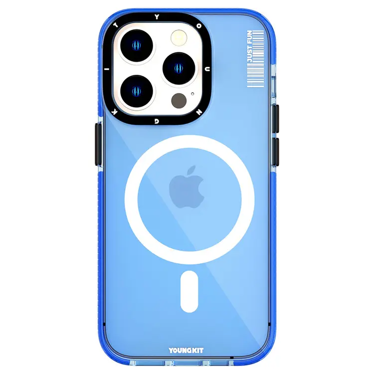 iPhone 14 Pro MagSafe Uyumlu Şeffaf Kılıf - Youngkit Crystal Color