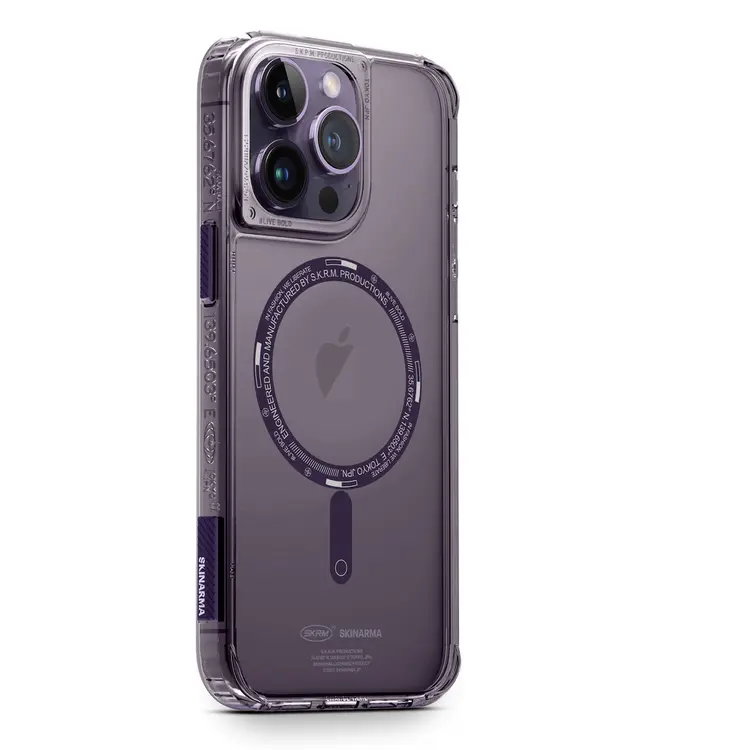 iPhone 14 Pro MagSafe Uyumlu Şeffaf Airbag Kılıf - Skinarma Saido