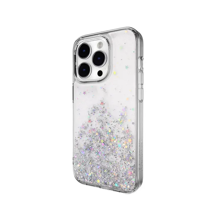 iPhone 14 Pro Şeffaf Simli Kılıf - Switcheasy Starfield