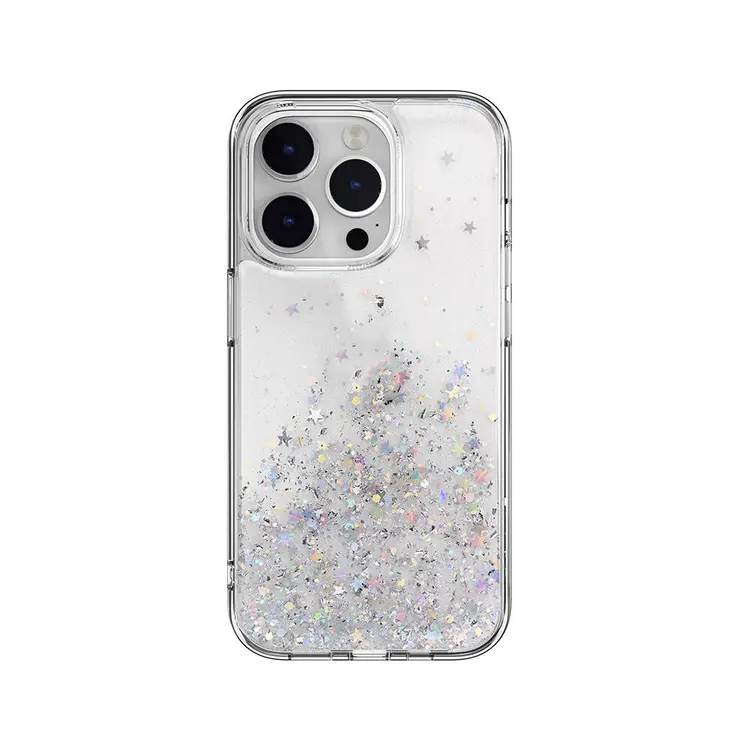 iPhone 14 Pro Şeffaf Simli Kılıf - Switcheasy Starfield