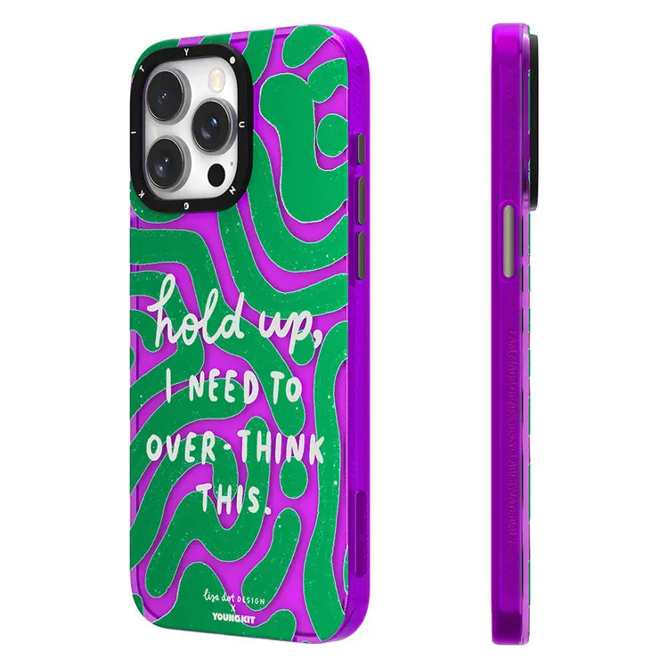 iPhone 14 Pro Yazı Desenli Kılıf - Youngkit Mindfulness