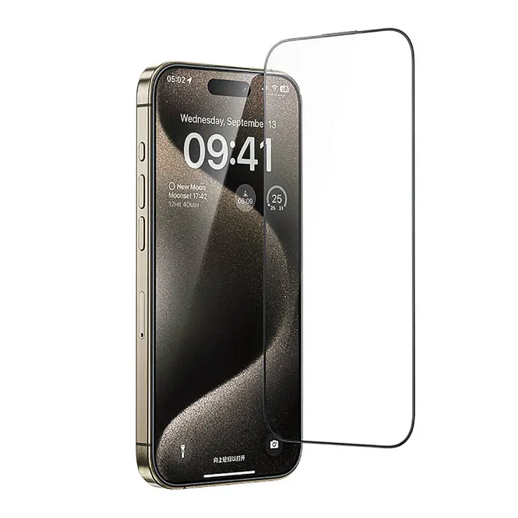 iPhone 14 Pro Max Clear HD Ekran Koruyucu ve Uygulama Aparatı - Casebang