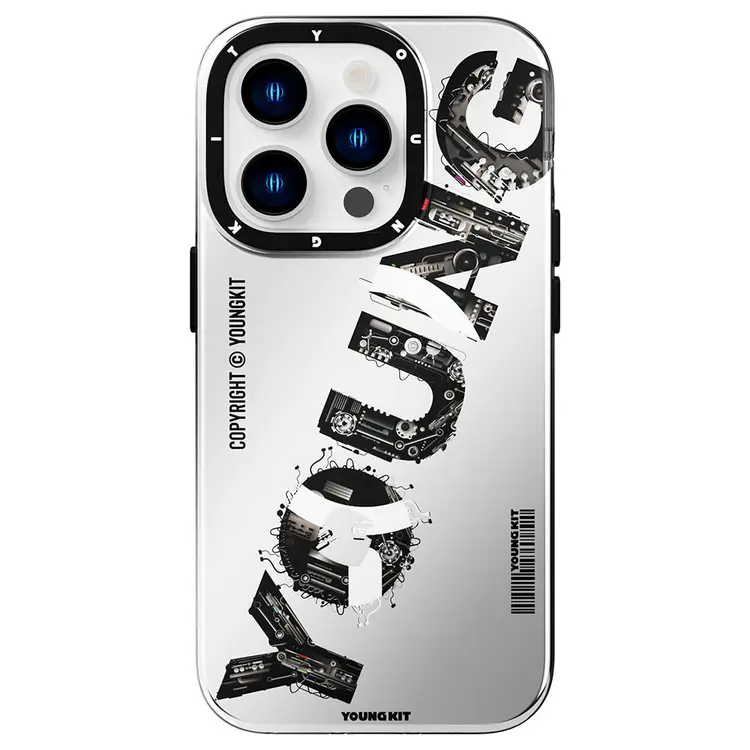 iPhone 14 Pro Max MagSafe Uyumlu Yazı Temalı Kılıf - YoungKit Mechanic