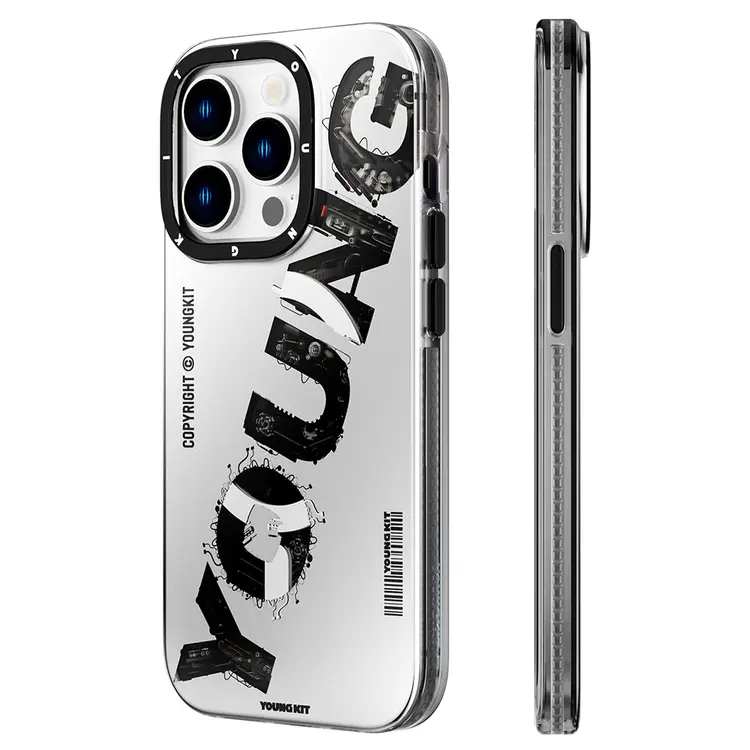 iPhone 14 Pro Max MagSafe Uyumlu Yazı Temalı Kılıf - YoungKit Mechanic