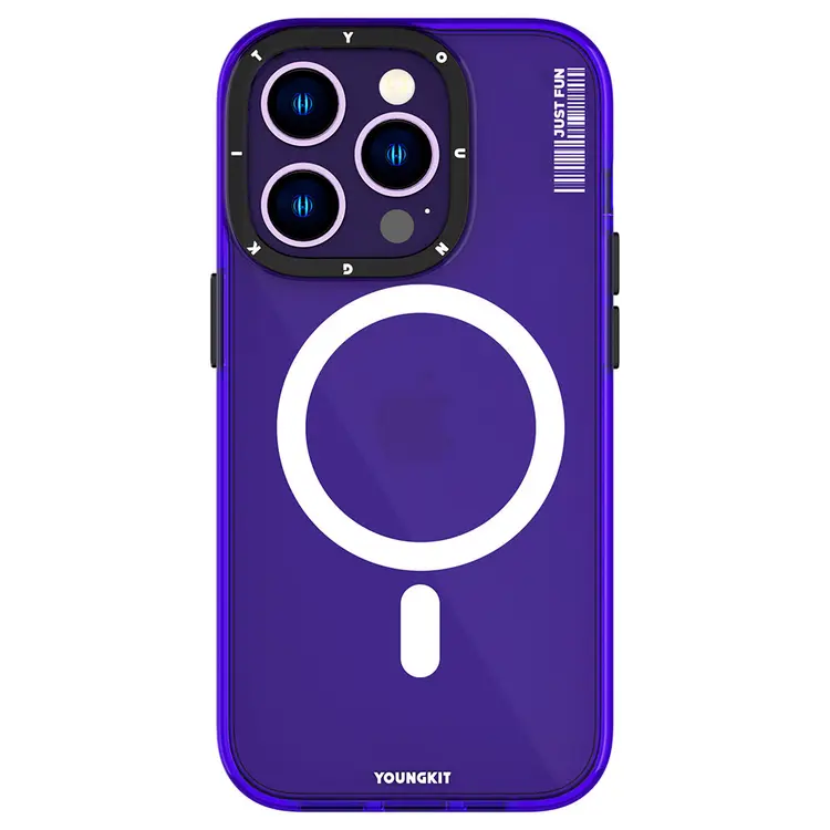 iPhone 14 Pro Max MagSafe Uyumlu Şeffaf Kılıf - Youngkit Crystal Color