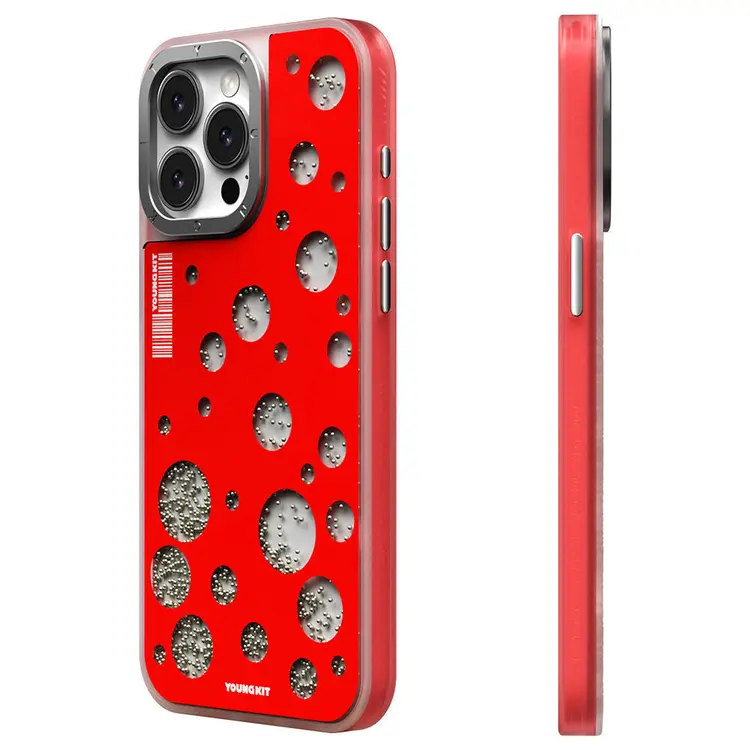 iPhone 14 Pro Max MagSafe Uyumlu Kılıf - Youngkit Quicksand Beads