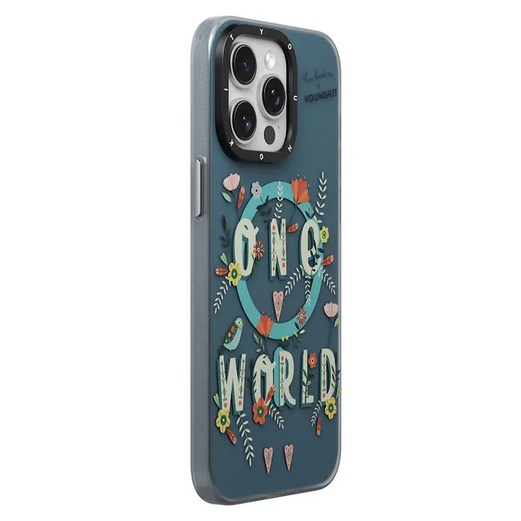 iPhone 14 Pro Max MagSafe Uyumlu Kılıf - Youngkit Colorful Life Bee Brown