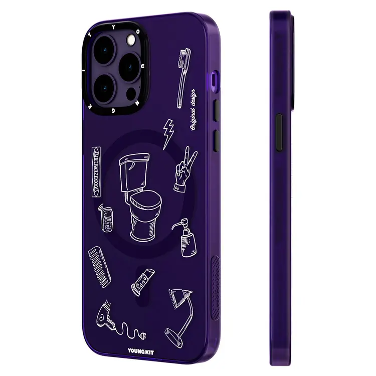 iPhone 14 Pro Max MagSafe Uyumlu Desenli Kılıf - Youngkit Plaything